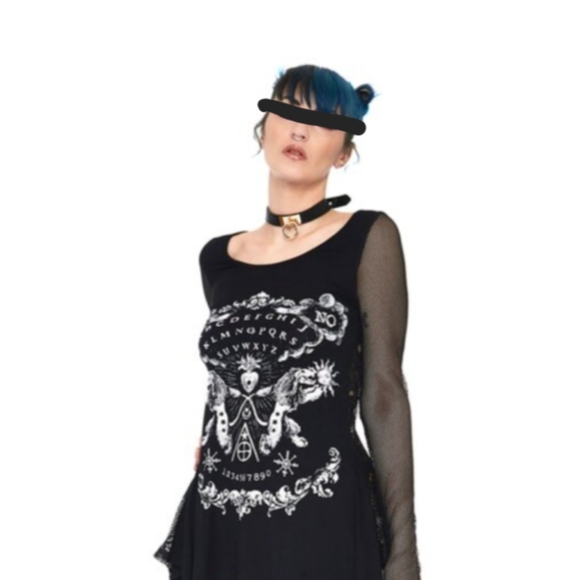 Jawbreaker Tops - Jawbreaker Black Ouija Board Long Sleeve